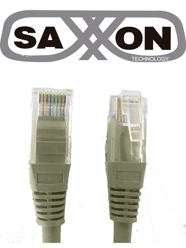 SAXXON P62UG - Cable patch cord UTP 2 metros / CAT 6 / Color gris