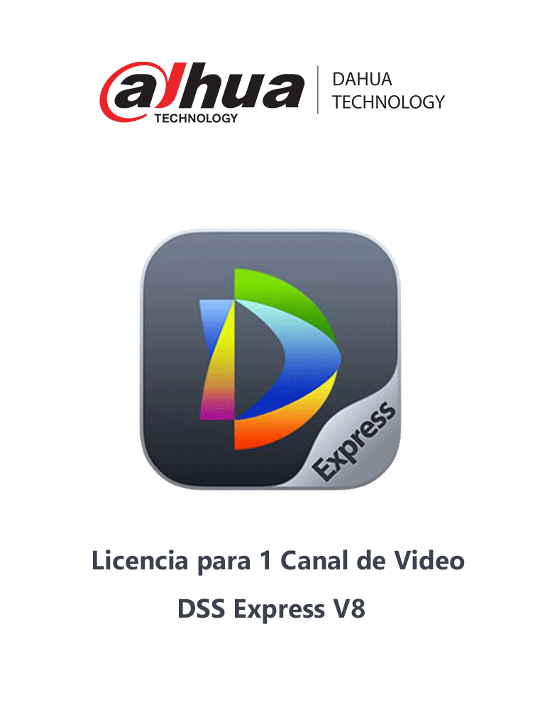 DAHUA DHI-DSSExpress8-Video-Channel-License - Licencia para 1 Canal de Video Adicional de Software DSS Express versión 8/ Compatible con Camaras IP, NVRs y DVRs/