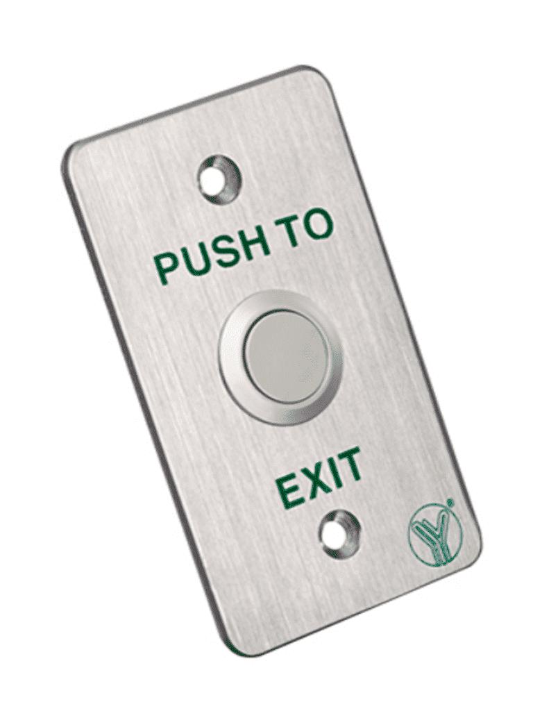YLI PBK814B- Botón Liberador de Acero Inoxidable para Control de Acceso / Contacto de salida NO