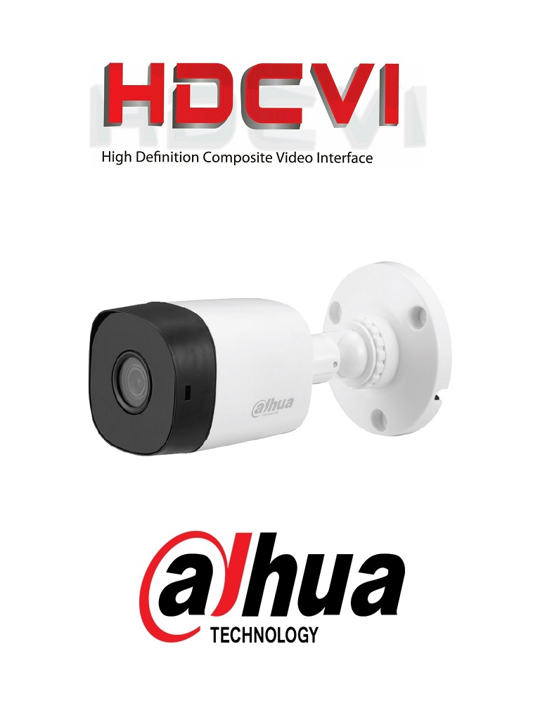 DAHUA COOPER B1A11 - Camara Bullet HDCVI 720p/ 93 Grados de Apertura/ Lente de 2.8mm/ IR 20 Mts/ IP67/ TVI AHD y CVBS