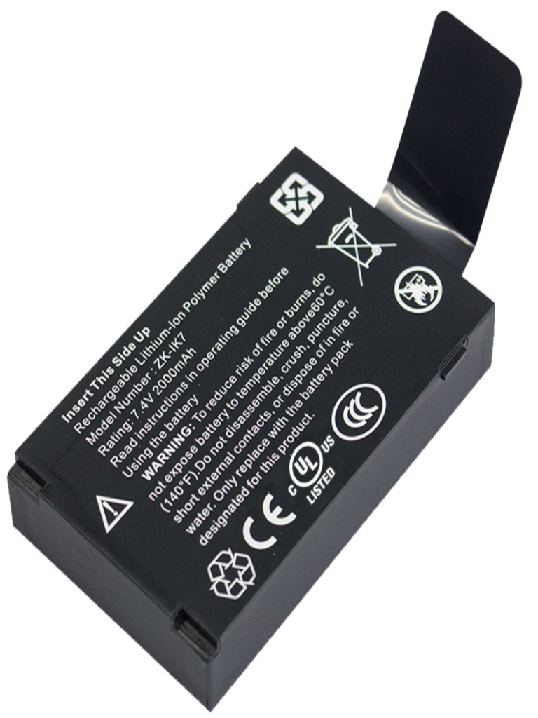 ZKTECO IK7 - Batería de Respaldo para Control de Acceso / ICLOCK880 / LP400 / UFACE800/ SFACE900 / G3