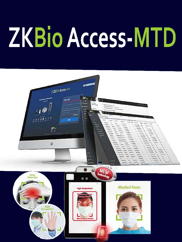 ZKTECO ZKBATAP10 - Licencia de tiempo y asistencia Bio Access / 10 terminales / 2,000 usuarios / 200 departamentos 