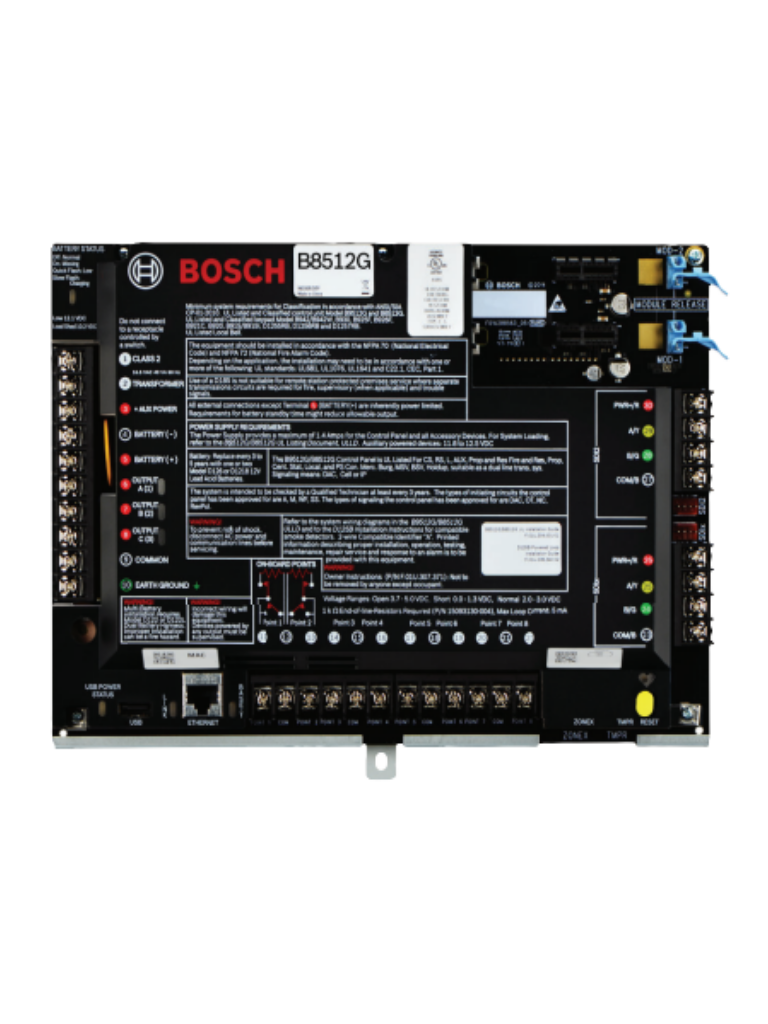 BOSCH I_B8512G - Panel de alarma hasta 99 puntos / Hasta 8 areas / Hasta 8 lectoras de acceso / Hasta 8 camaras IP