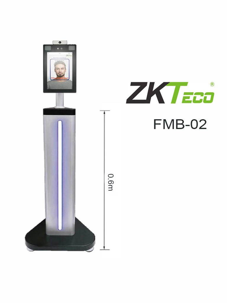 ZKTECO FMB02 - Soporte Para Interiores Compatible con Equipos De Medición De Temperatura ZKTeco 321x288x612mm / Requiere Soporte KJZ03 para Montaje de Equipo de Pared