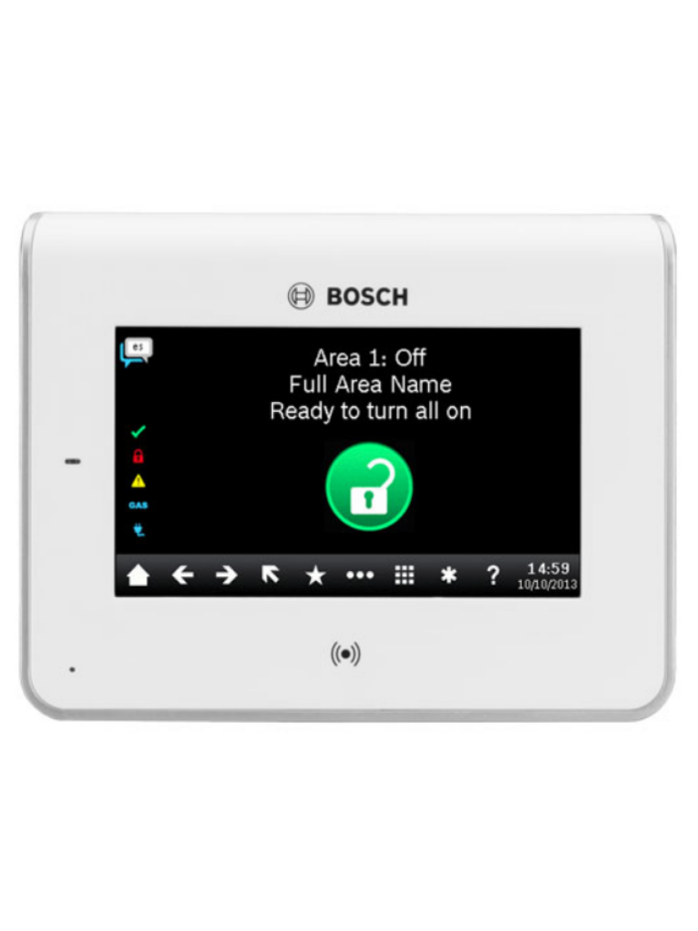 BOSCH I_B942W - Tablero para PANELE de alarma BOSCH serie b / Pantalla a color / Tactil / Detector de presencia
