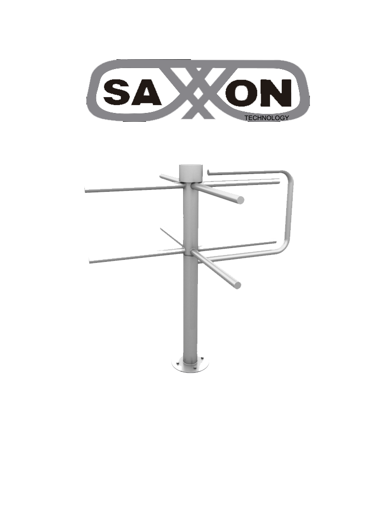 SAXXON TS GP - Torniquete mecánico de giro manual / UN IDIRECCIONAL / Acero inoxidable / Sobre pedido
