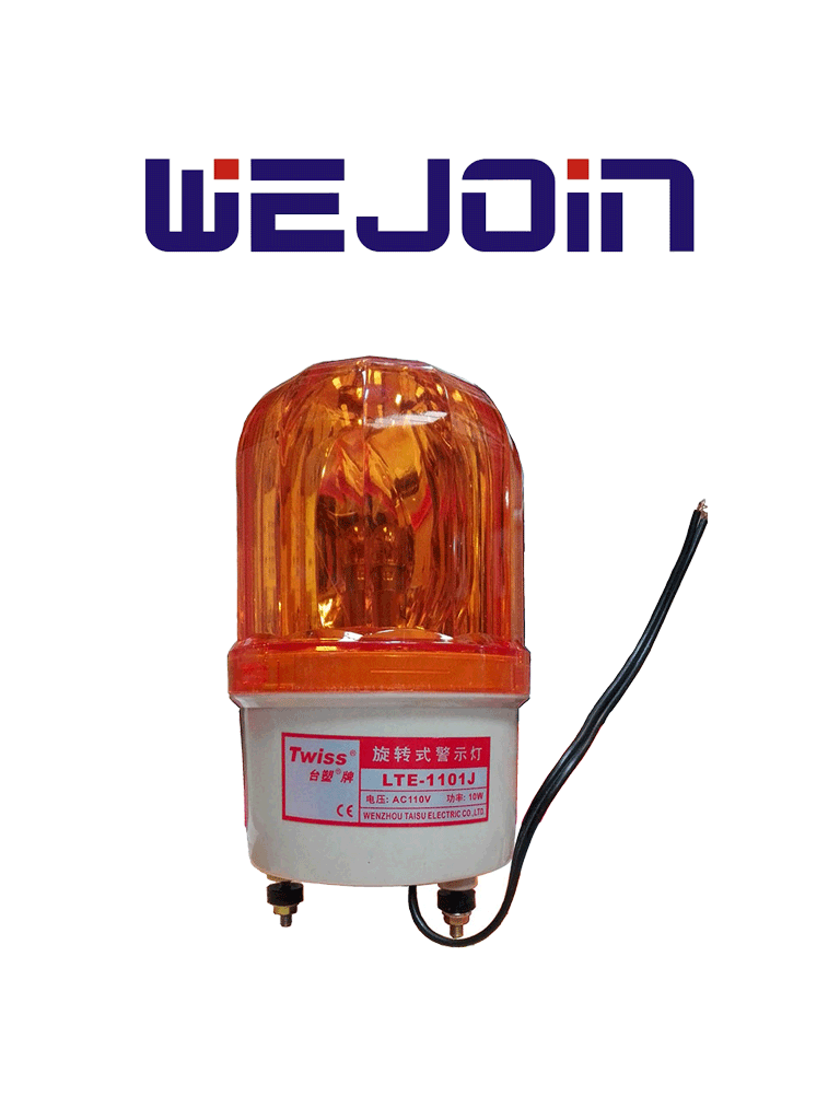 WEJOIN SECULIGHT - Luz estroboscopica giratoria / Alarma audible / Compatible con barreras vehiculares / Motor deslizante