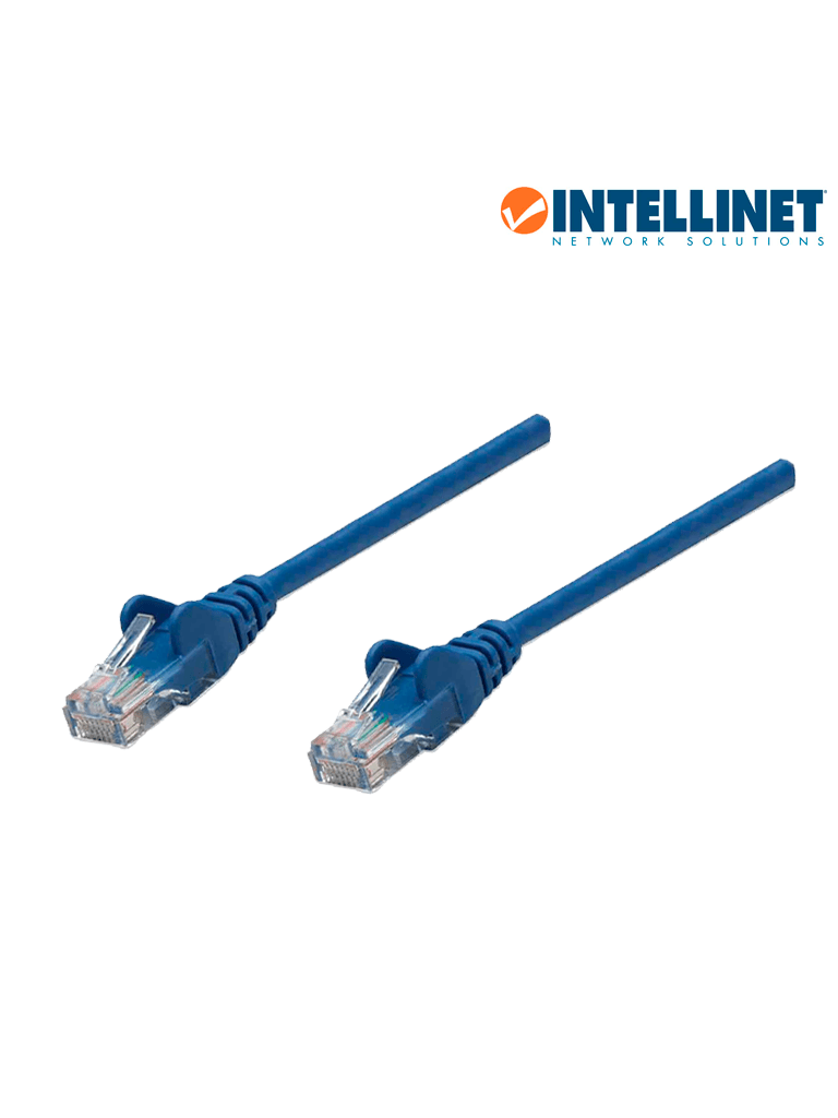 INTELLINET 342605 - Cable patch / CAT 6 / 3.0 metros (10.0Ft) / UTP Azul / Patch cord