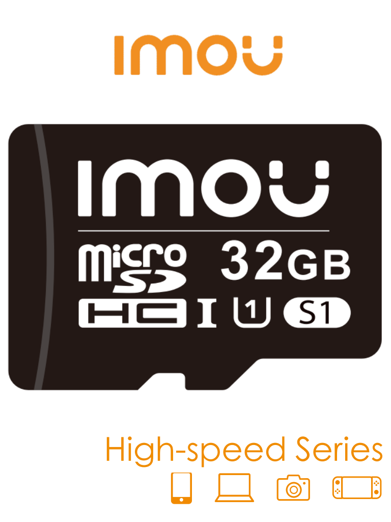 IMOU ST2-32-S1 - Memoria MicroSD de 32 Gb/ UHS-1, Clase 10, U3, V30/ 3D TLC NAND flash/ Velocidad de Lectura 95MB/s/ Ideal Para Cámaras de Seguridad, Teléfonos, Tablet, etc./