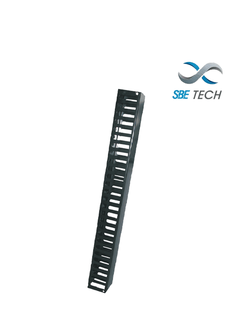 SBE OV20URS- Organizador de cable vertical 3.5 20 UR sencillo, con canal 3" x 3"
