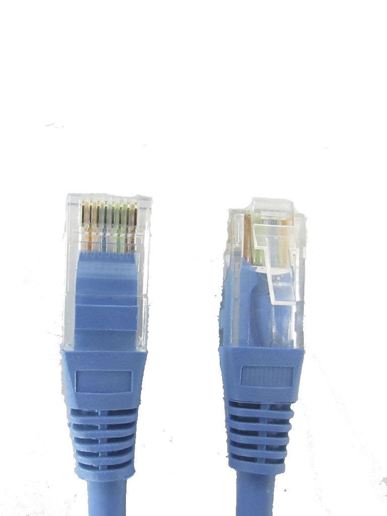 SAXXON P5E1UA - Cable patch cord UTP 1 metro / CAT 5E / Color azul
