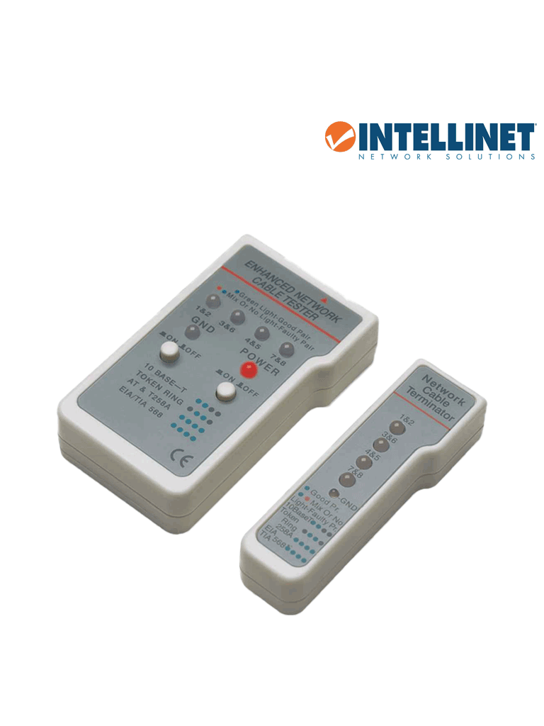 INTELLINET 351898 Probador de Cables Multifuncional RJ45/ RJ11