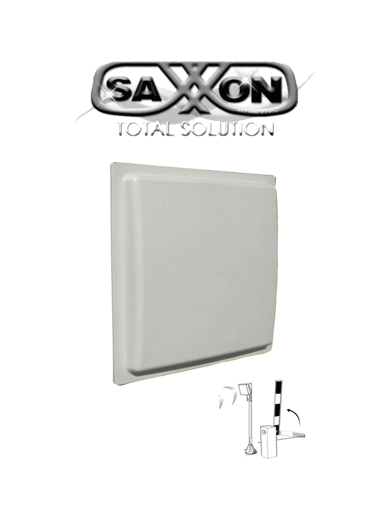 SAXXON SAXR2657 - Lectora de Tarjetas UHF para Control de Acceso Vehicular / 902 A 918 Mhz / Lectura de Largo Alcance de 1 a 10 metros / Encriptable / Compatible con Enrolador FC06