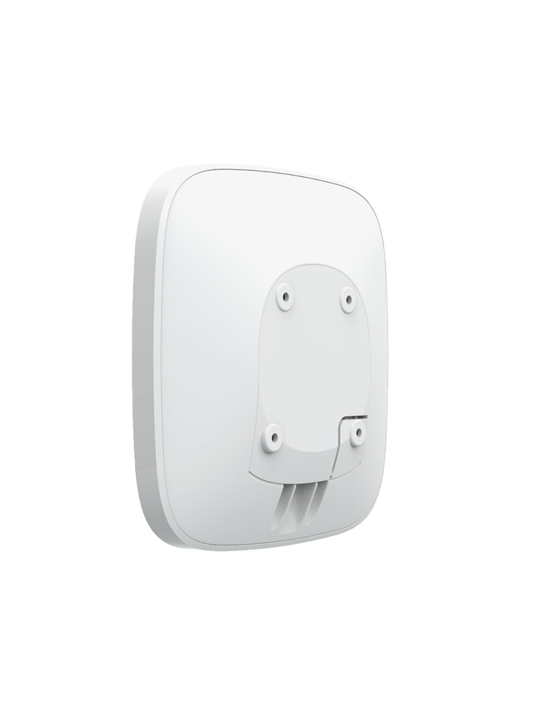 AJAX Hub2Plus W - Panel de alarma conexión Ethernet, WiFi, LTE Control mediante aplicación para smartphone. Color Blanco vista trasera con smartbracket