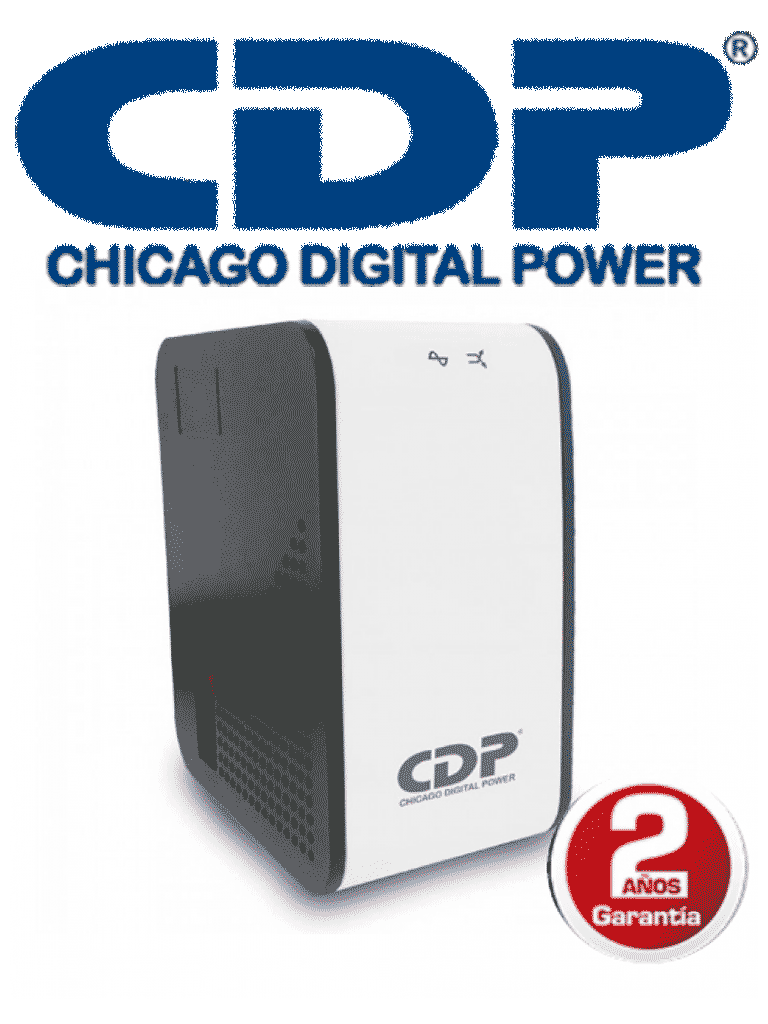 CDP R2C-AVR 1008 - Regulador 1KVA 400W / 4 Contactos con proteccion de sobretension / 4 Contactos con proteccion AVR / Proteccion Linea datos