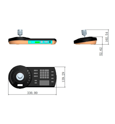 teclado-controlador-ip-con-joystick-para-ptz-analogica-e-ip-NKB1000-E-Dahua-1