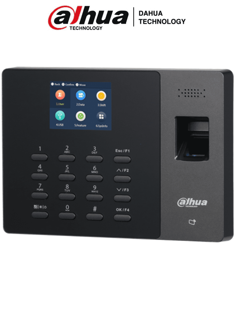 DAHUA ASA1222G - Control de Asistencia StandAlone con Batería Incluida/ 1,000 Usuarios/ 2,000 Huellas/ 1,000 Passwords/ 1,000 Tarjetas Mifare/ 100,000 Registros/ Comunicación TCP/IP/ Puerto USB/ 24 Periodos de Asistencia y 20 Departamentos/ 