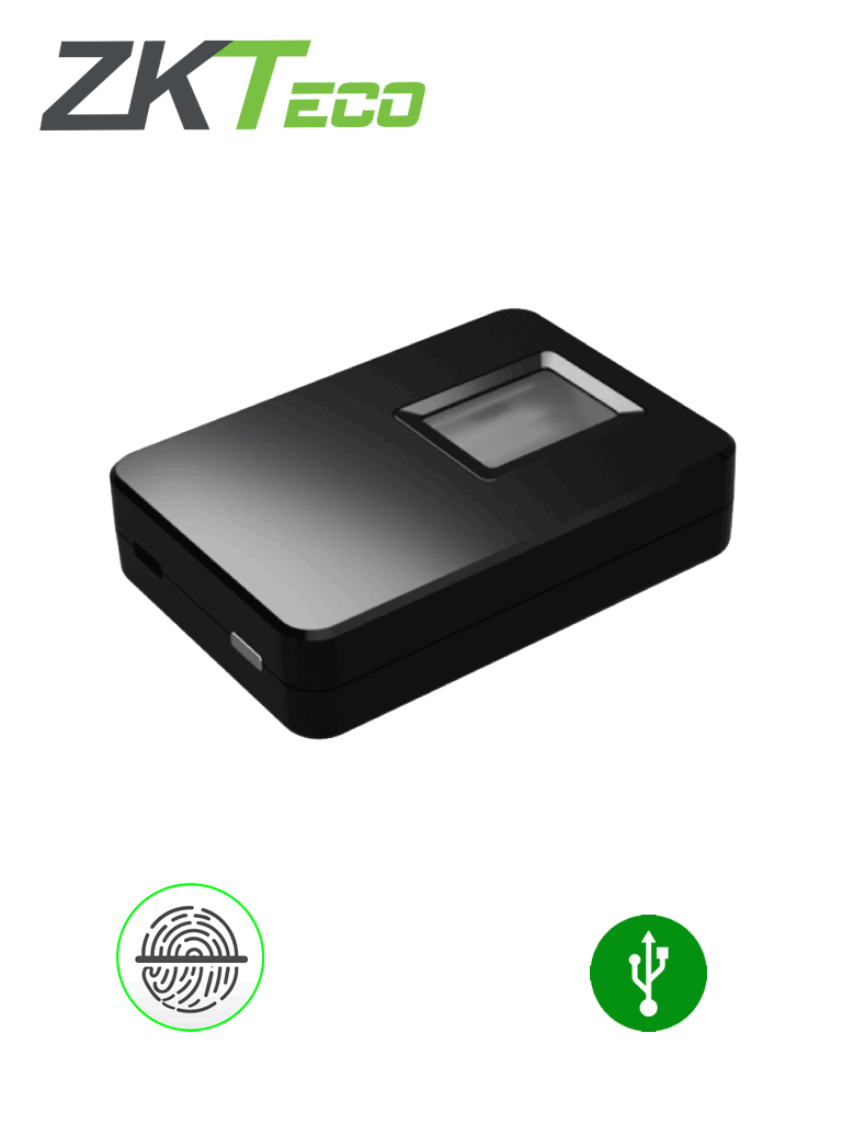 ZKTECO ZK9500 - Enrolador de Huella Digital por USB/ Conexión de Alta Velocidad USB 2.0