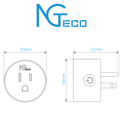 ZKTECO-NGP300-Contacto-Inteligente-WiFi-compatible-con-Alexa-Google-dimensiones