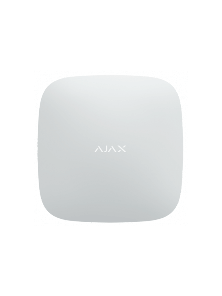 AJAX Hub2Plus W - Panel de alarma conexión Ethernet, WiFi, LTE Control mediante aplicación para smartphone. Color Blanco vista frente