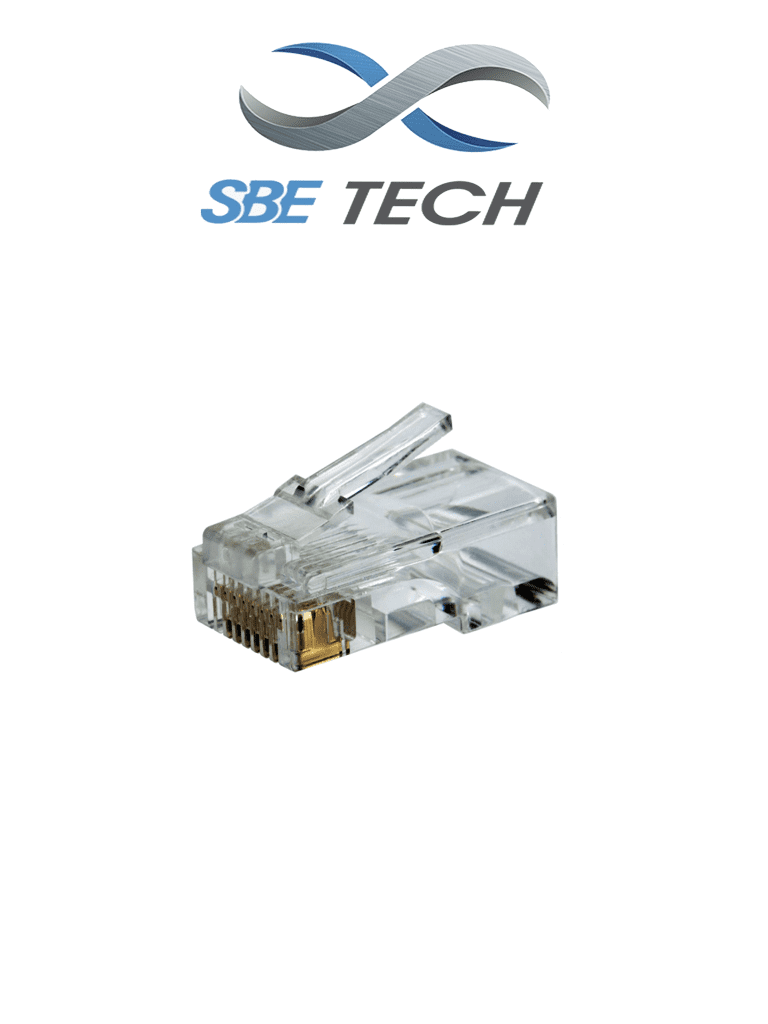 SBETECH PLUGRJ45C6A - Conector plug RJ45 para cable UTP / CAT 6A / 1 pieza