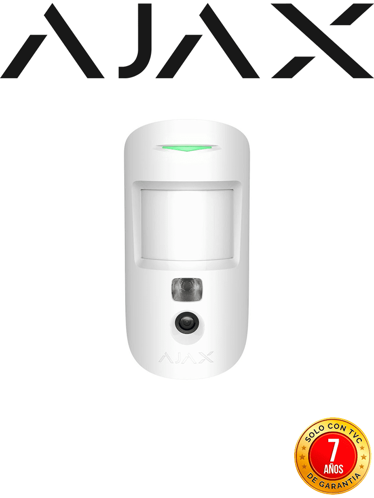 AJAX MotionCam W - Detector de movimiento con Verificación fotográfica. Color Blanco