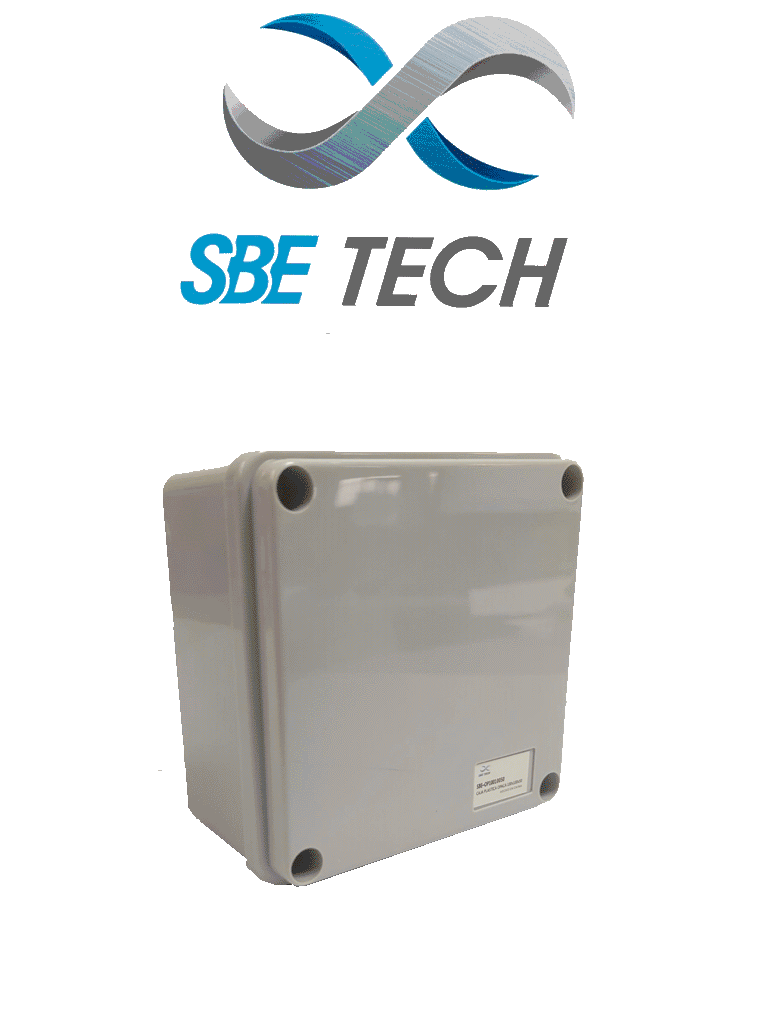 SBETECH OP10010050 - Caja plástica de tapa opaca / 100mm X 100mm X 50mm / Multiusos/ Grado de protección IP66 / Fabricado en material Autoextinguible/ Resistente a la abrasión
