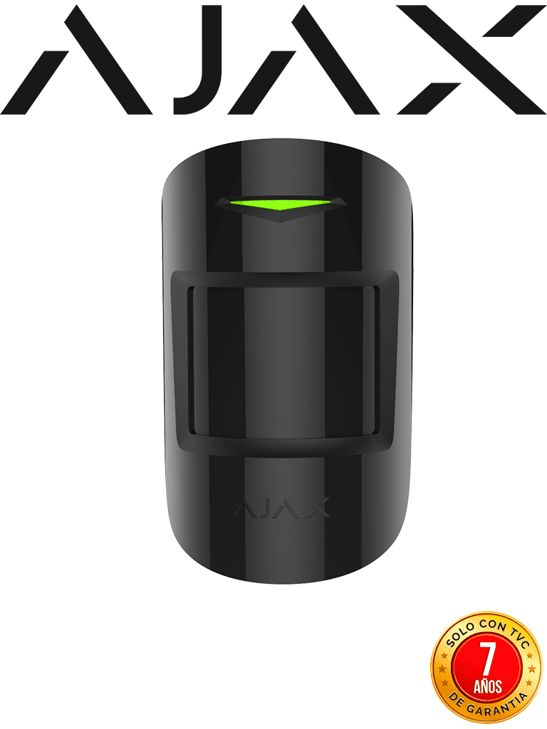 AJAX MotionProtect PlusB - Detector de movimiento inalámbrico Microondas e Infrarrojo. Color Negro