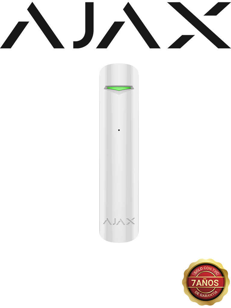 AJAX GlassProtectW - Detector de rotura de cristal Inalámbrico. Color Blanco