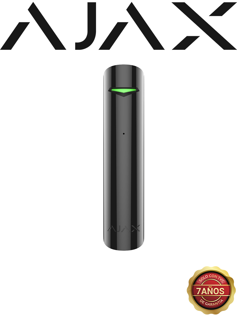 AJAX GlassProtectB - Detector de rotura de cristal Inalámbrico. Color Negro