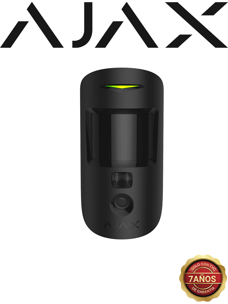 AJAX MotionCam B - Detector de movimiento con Verificación fotográfica. Color Negro
